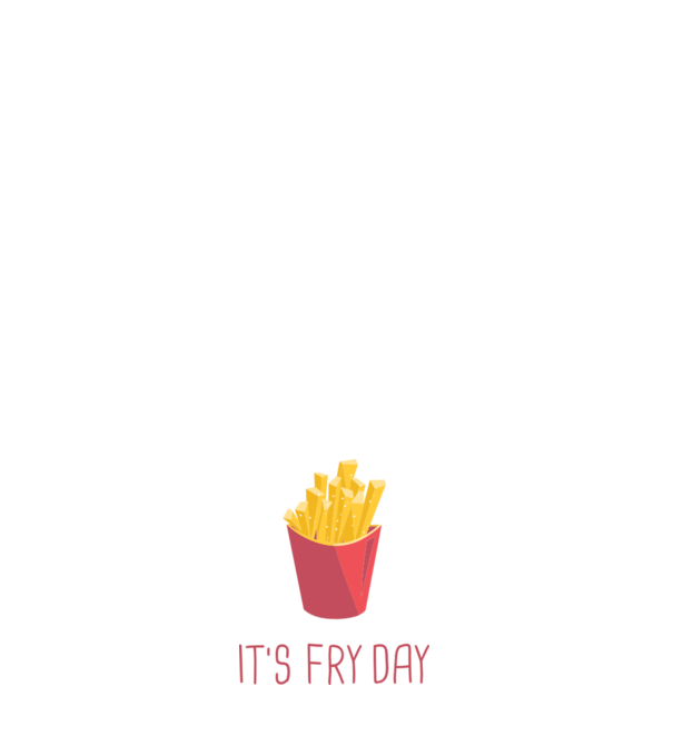 'It''s Fry Day' model negru pe tricou