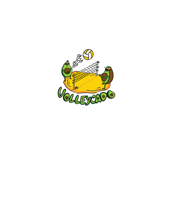 Avocado Volei model gri pe tricou