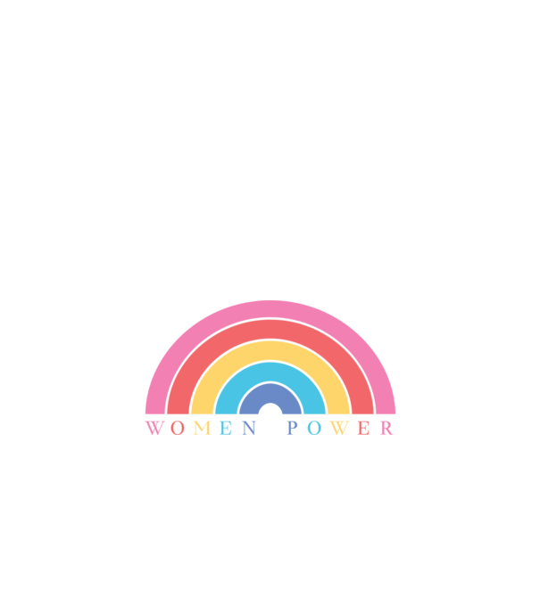 Women Power Curcubeu Ziua Femeii model albastru închis pe tricou