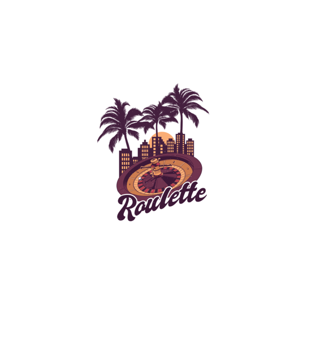 Casino Roulette model negru pe tricou