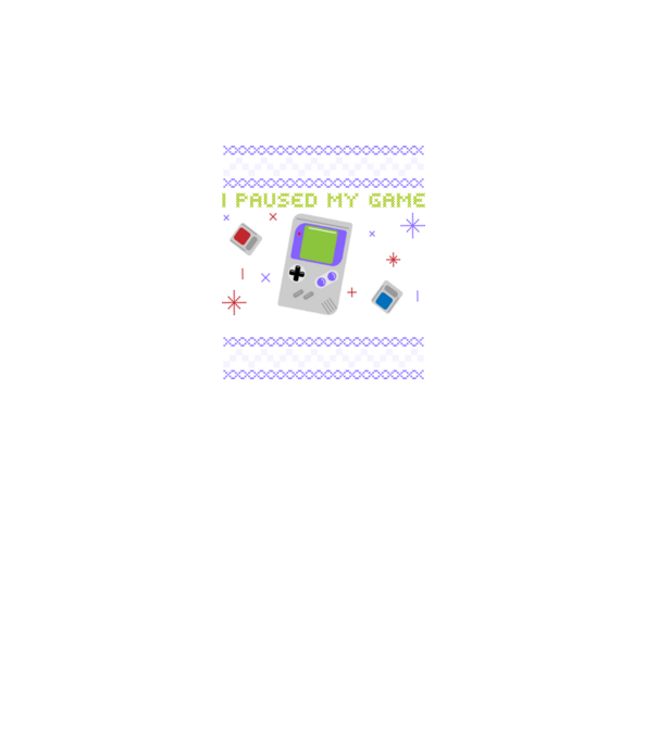 I paused my game to be here - Gamer pulovăr urât model turcoaz pe tricou
