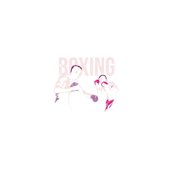 Boxing model negru pe tricou