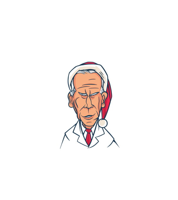 Crăciun Biden model negru pe tricou