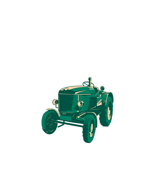 Tractor vechi model nisipiu pe tricou