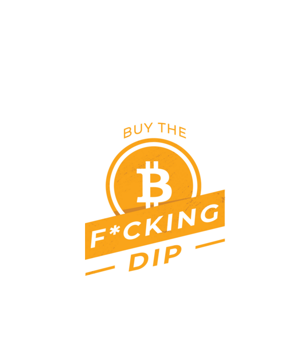 Bitcoin - Buy the fucking dip model negru pe tricou