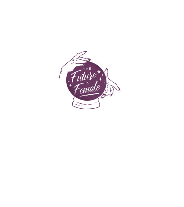 Future is Female Ziua Femeii model alb pe tricou