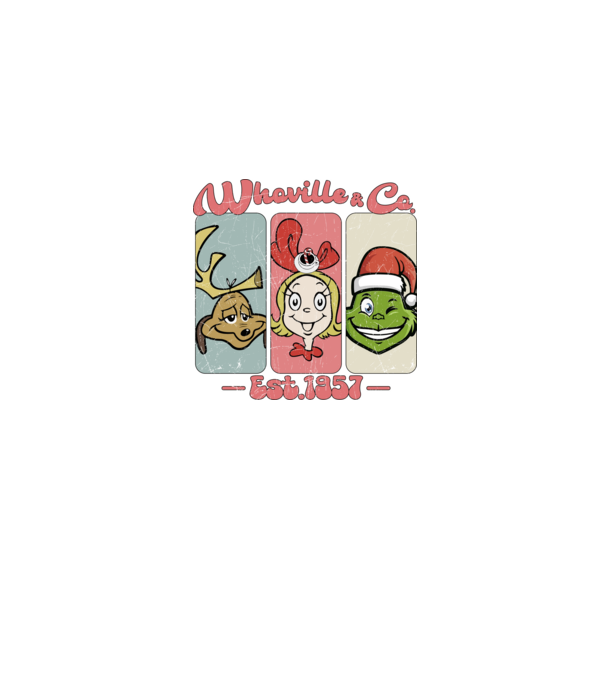 Whoville & Co - Grinch model gri pe tricou