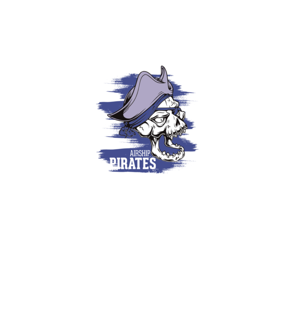 Airship Pirates 2 - Pirat model turcoaz pe tricou