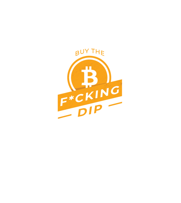 Bitcoin - Buy the fucking dip model negru pe tricou