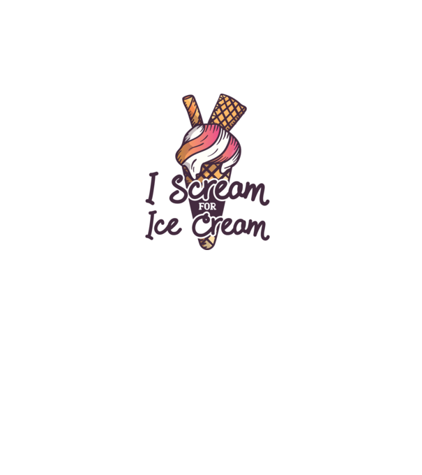 I Scream for Ice Cream model turcoaz pe tricou