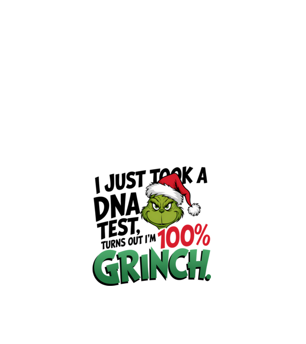 Grinch DNA test model alb pe tricou