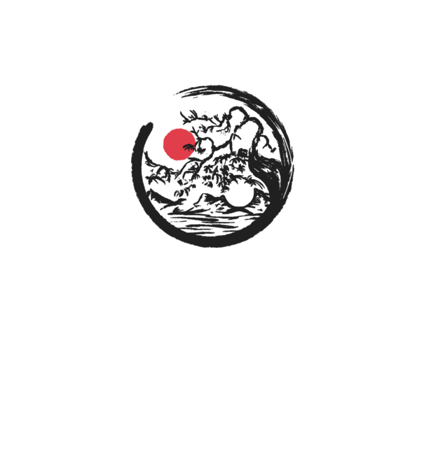 Yin-Yang Bonsai model alb pe tricou