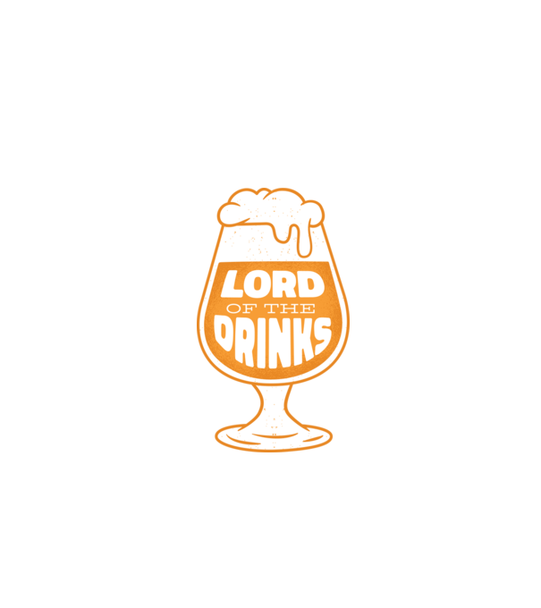 Lord of the Drinks Bere model negru pe tricou