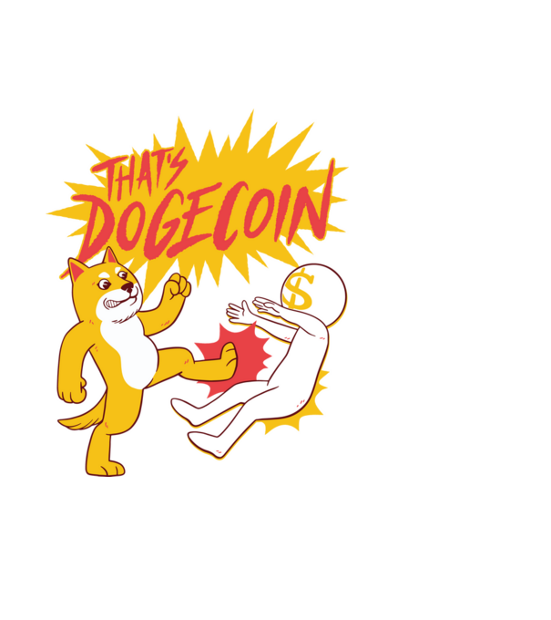 Thats Dogecoin model negru pe tricou