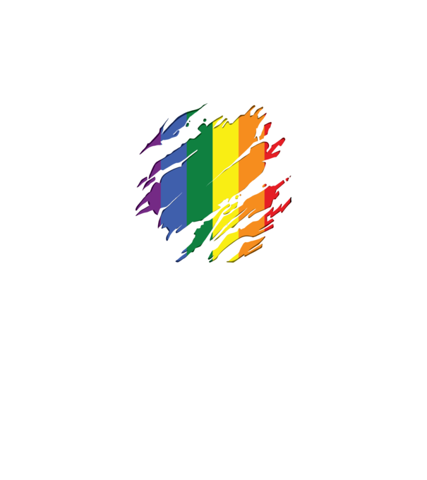 Steag LGBTQ model negru pe tricou