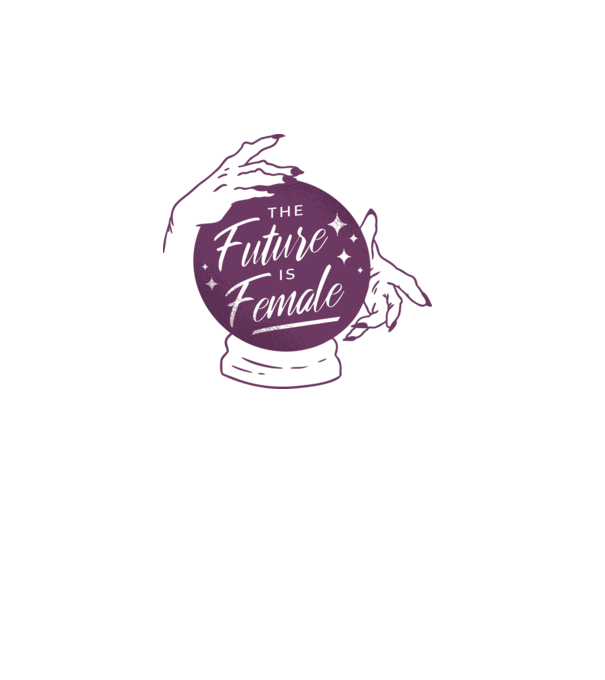 Future is Female Ziua Femeii model alb pe tricou