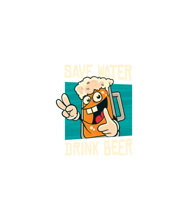 Save water, drink beer tricou amuzant bere model negru pe tricou