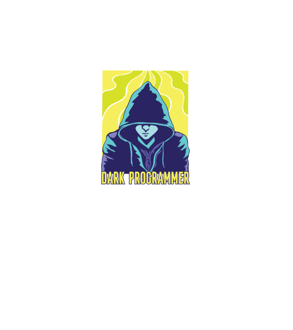 Dark Programmer model negru pe tricou