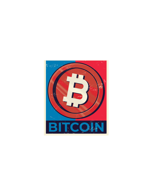 Bitcoin Criptomonedă model negru pe tricou