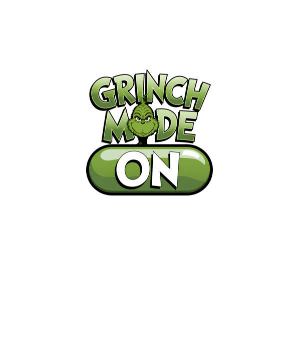 Grinch mode ON model turcoaz pe tricou