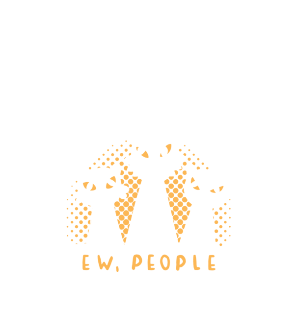 ew, people model negru pe tricou