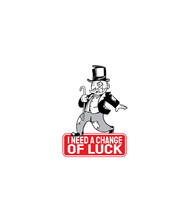 Monopoly - Am nevoie de puțin noroc model gri pe tricou