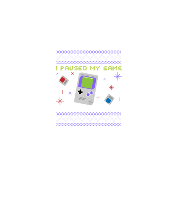 I paused my game to be here - Gamer pulovăr urât model negru pe tricou