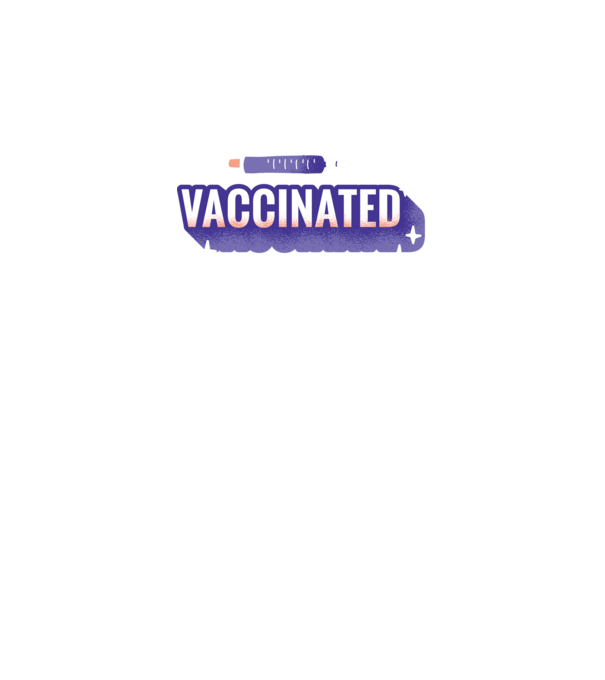 Vaccinat model negru pe tricou
