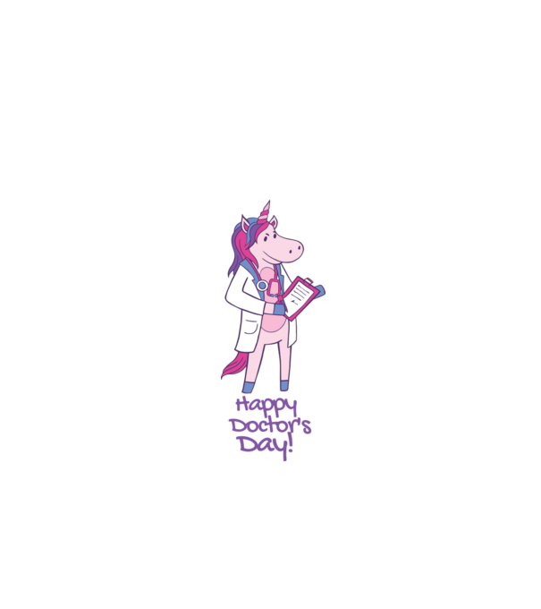 Medic Unicorn model negru pe tricou