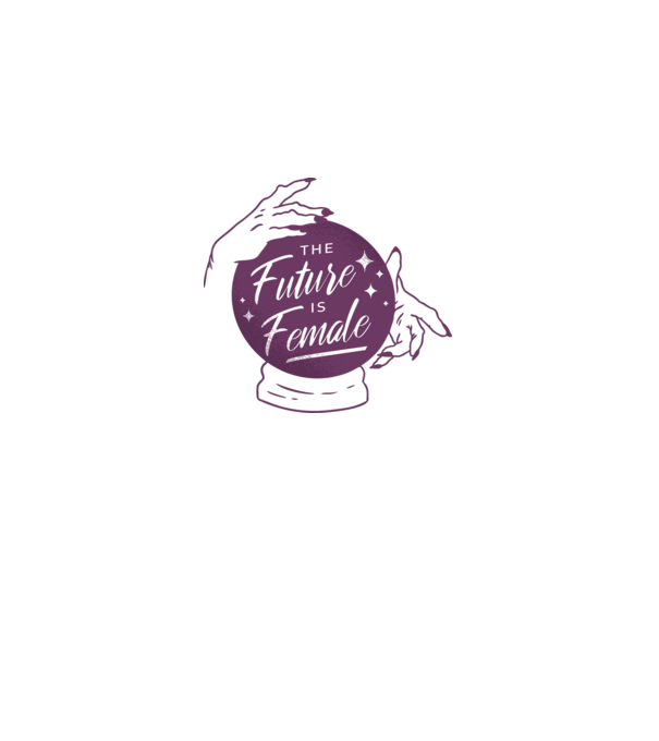 Future is Female Ziua Femeii model alb pe tricou