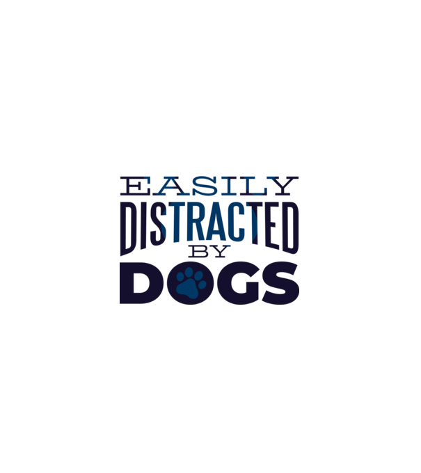 Easily Distracted By Dogs Tricou cu Câine amuzant model albastru deschis pe tricou