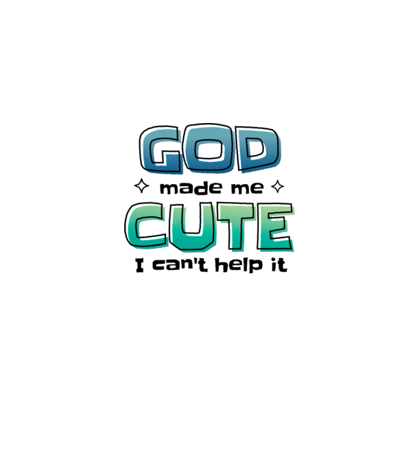 God made me cute model gri pe tricou