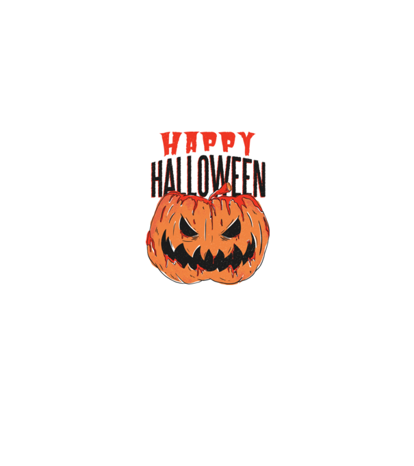 Happy Halloween Pumpkin model alb pe tricou