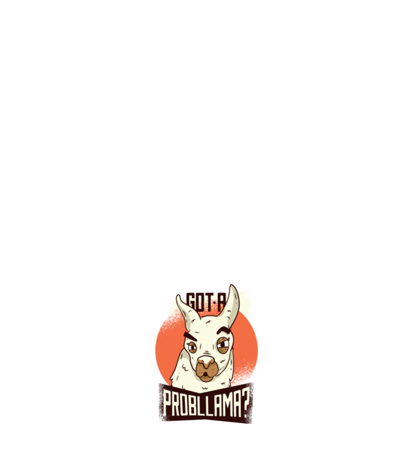 Got a Probllama? Lama model negru pe tricou