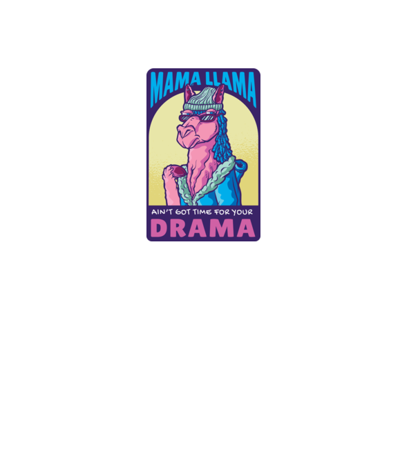 Mama Lama model roz deschis pe tricou