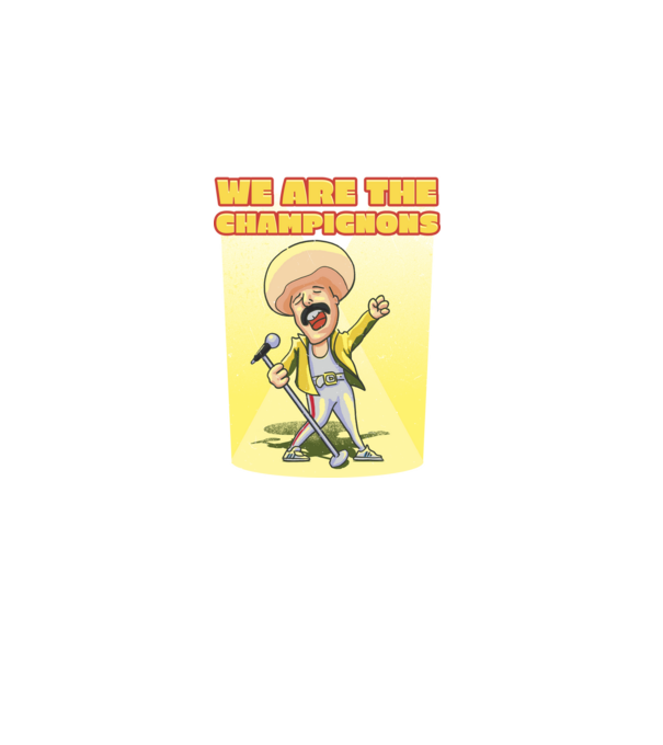 We are the Champignons Mercury model negru pe tricou