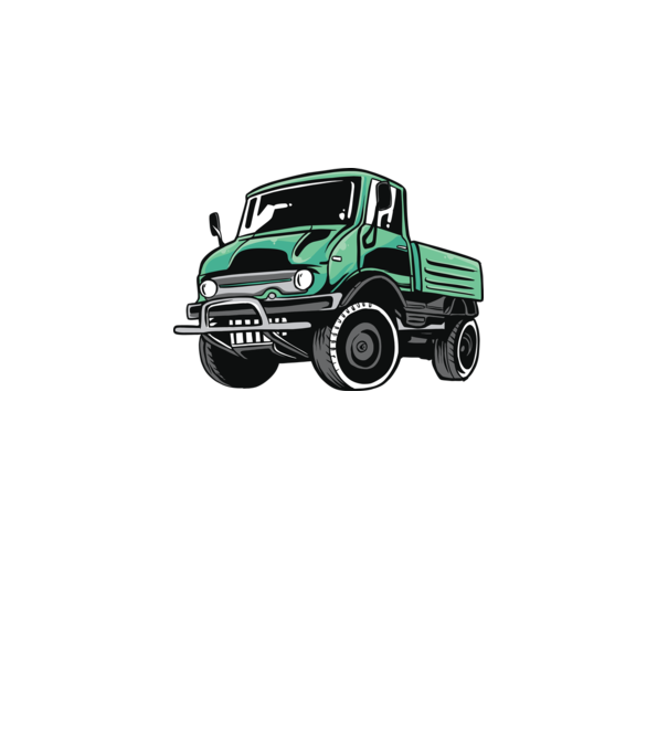 Camion model alb pe tricou