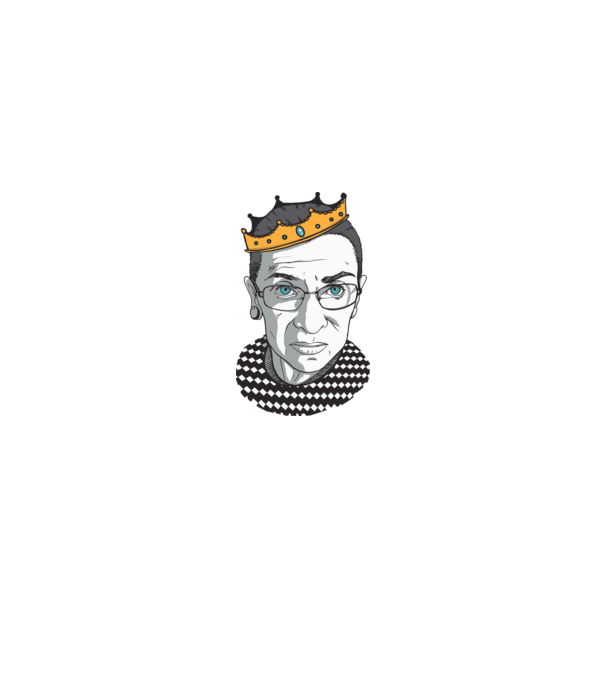 Ruth Bader Ginsburg model gri pe tricou