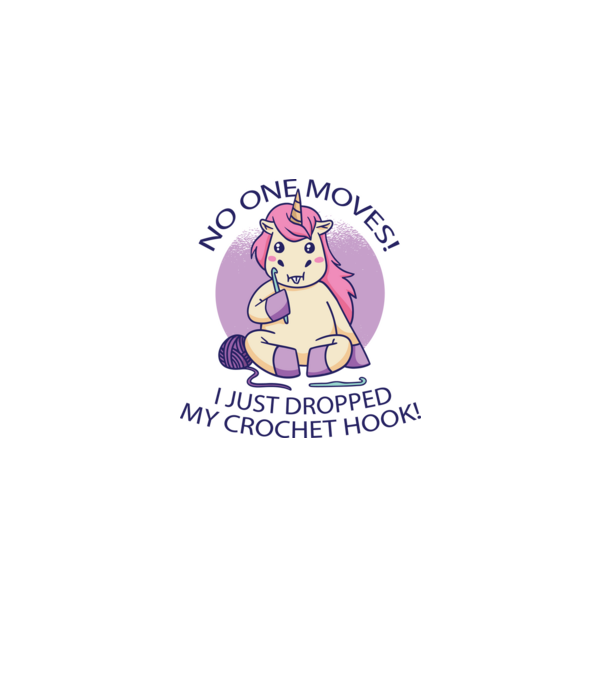Nu mișcă nimeni, mi-a căzut acul de tricotat - Unicorn model nisipiu pe tricou
