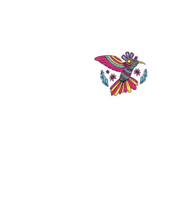 Mandala Colibri model galben neon pe tricou