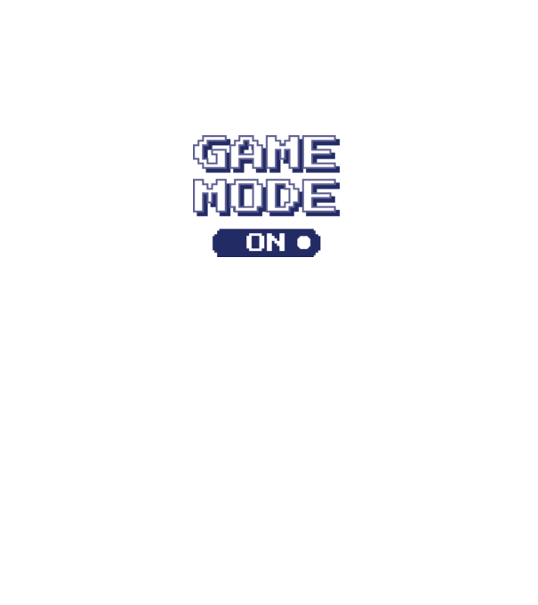 Game mode on Gamer pixel model alb pe tricou
