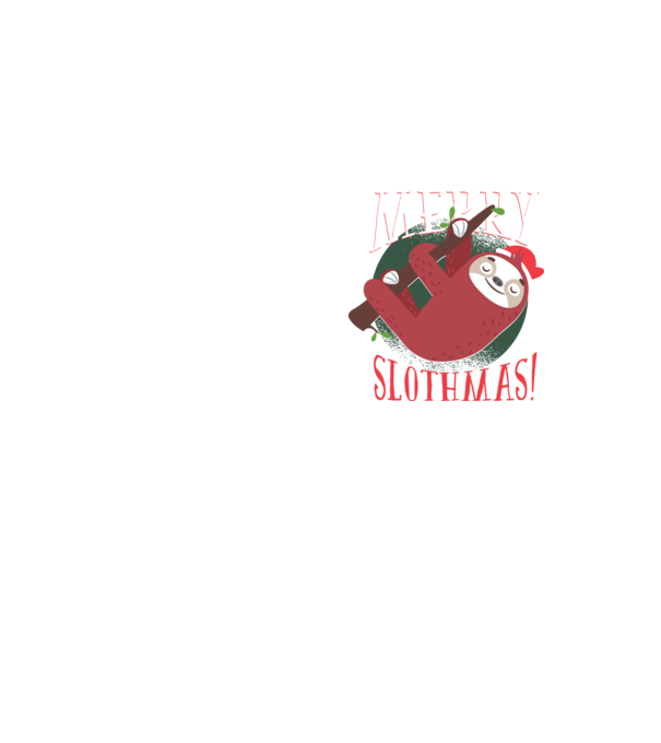 Merry Slothmas Crăciun cu Leneș model galben neon pe tricou