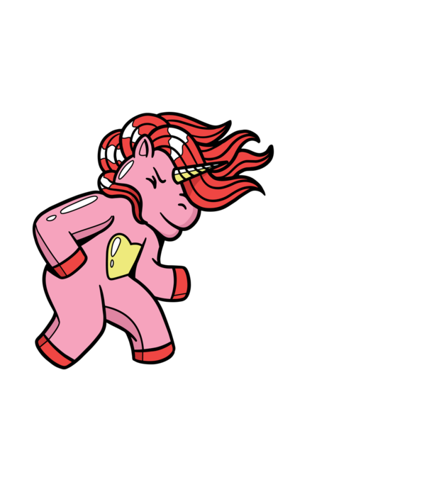 Unicorn model negru pe tricou