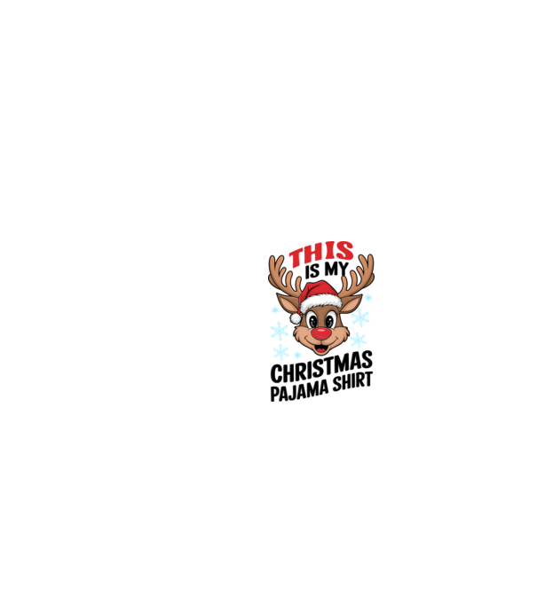 Christmas Pajama Reindeer Alb model alb pe tricou