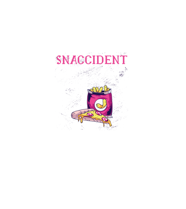 Snaccident model negru pe tricou