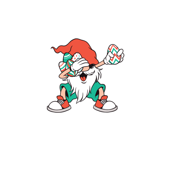 Elf de Paște DAB model alb pe tricou