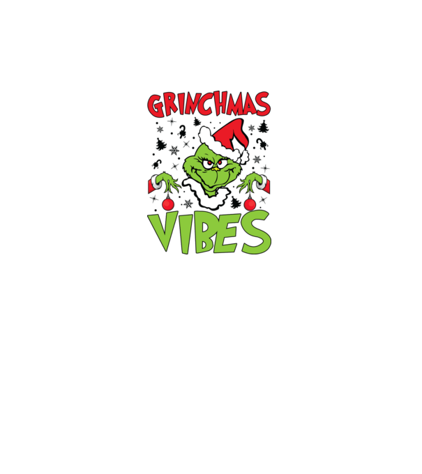 Grinchmas Vibes - Grinch model albastru închis pe tricou