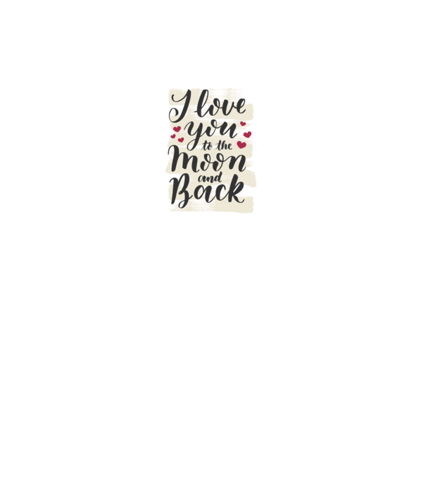 'I love you to the moon and back tricou drăguț Valentine''s Day' model alb pe tricou