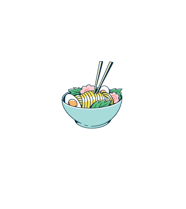 Paste Ramen model negru pe tricou