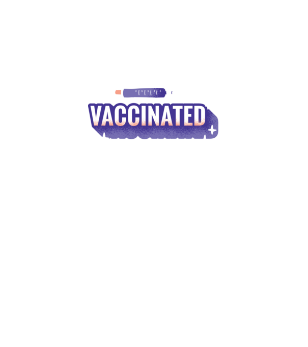 Vaccinat model negru pe tricou